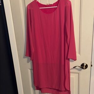 Soft Surroundings Chic Pink Sheer Tunic